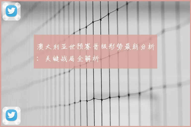澳大利亚世预赛晋级形势最新分析：关键战局全解析