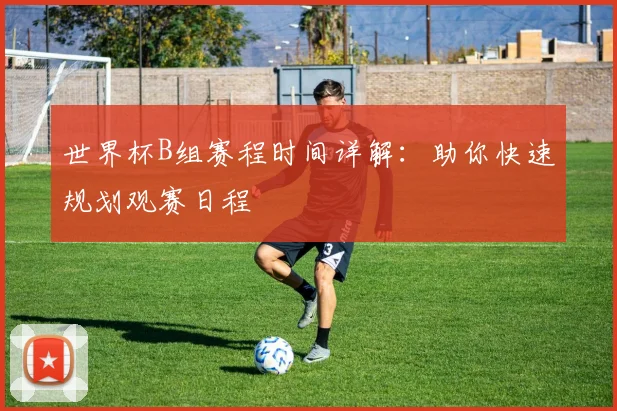 世界杯B组赛程时间详解：助你快速规划观赛日程